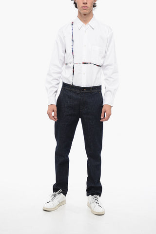 Regular Fit Jeans with visible Stiching 17cm