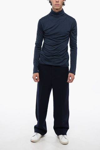 Maglia a Collo Alto in Lana Tech