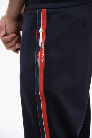 Cotton Blend Trackpants with Side Contrasting Bands