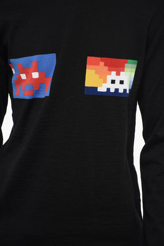 SHIRT Crew Neck Wool Blend PACMAN Sweater