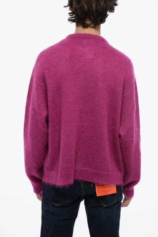 Maglia Girocollo Oversize con Maxi Ricamo Frontale