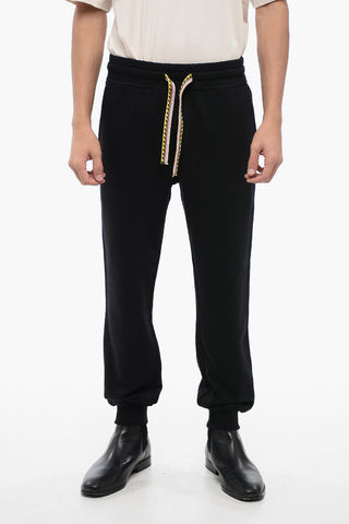 Joggers LACE CRAB in Cotone Garzato con Coulisse