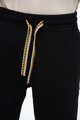 Joggers LACE CRAB in Cotone Garzato con Coulisse