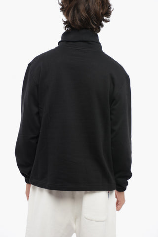Fleeced Cotton ORLANDO Turtle-neck Sweatshirt