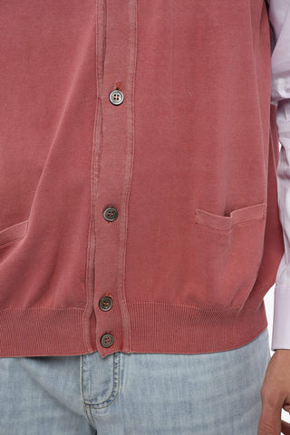 Cardigan Smanicato Collo A V
