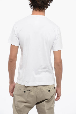 SHIRT Cotton T-Shirt with Tartan Inserts
