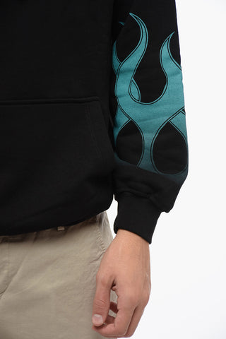 Cotton Hoodie with Gradient Print