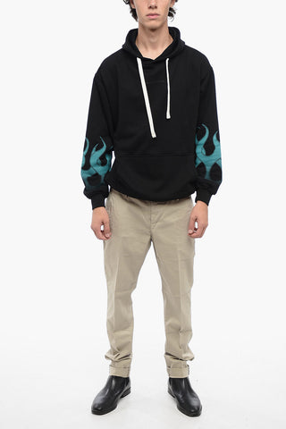 Cotton Hoodie with Gradient Print