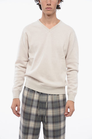 V-Neck Cashmere and Wool Sweater
