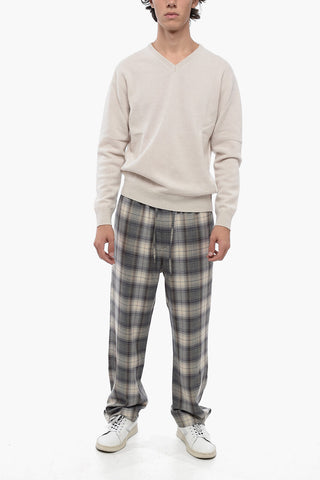 V-Neck Cashmere and Wool Sweater