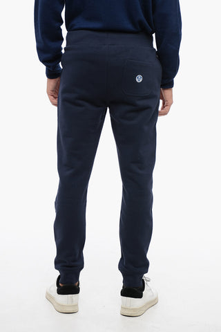 Joggers In Cotone Felpato con 3 Tasche