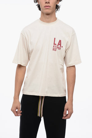 T-shirt Girocollo In cotone con Stampa Logo