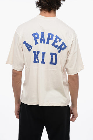 T-shirt Girocollo In cotone con Stampa Logo