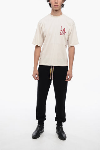 T-shirt Girocollo In cotone con Stampa Logo