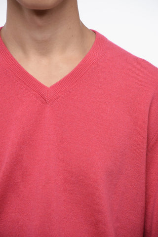 Maglia in Cashmere con Scollo a V