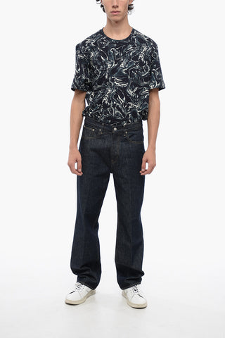 Dark Wash HARD TWIST Denims with Visible Stitching 22cm