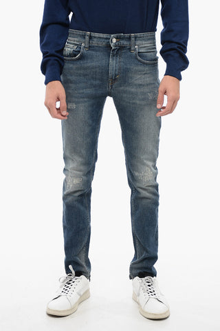 Jeans Slim Fit SKEITH Effetto Vintage 15cm
