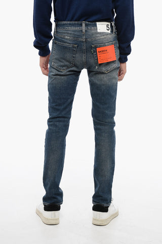 Jeans Slim Fit SKEITH Effetto Vintage 15cm