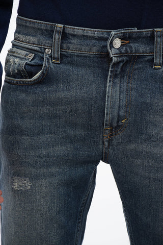 Jeans Slim Fit SKEITH Effetto Vintage 15cm