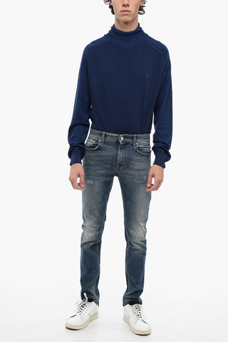 Jeans Slim Fit SKEITH Effetto Vintage 15cm