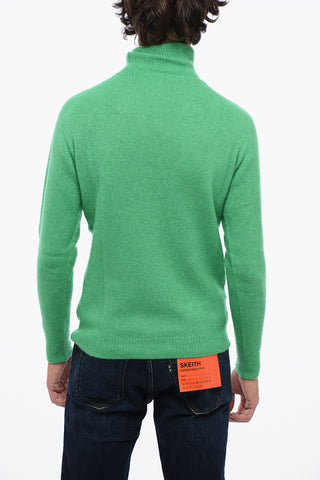 Maglia in Misto Cashmere a Collo Alto