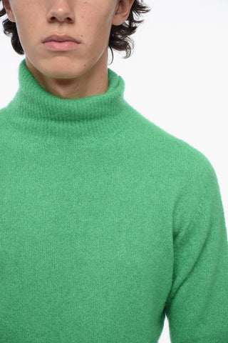 Maglia in Misto Cashmere a Collo Alto