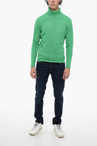 Maglia in Misto Cashmere a Collo Alto