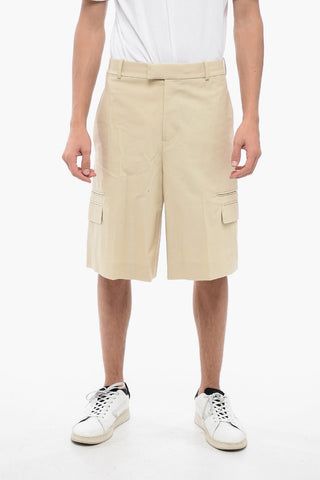 Shorts Cargo in Cotone con Passanti