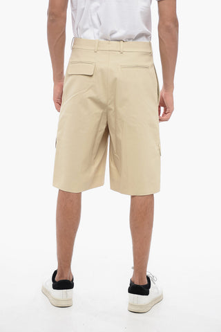 Shorts Cargo in Cotone con Passanti
