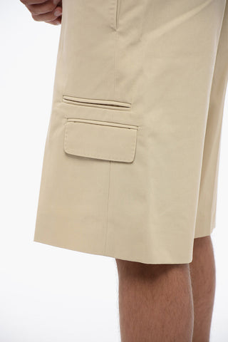 Shorts Cargo in Cotone con Passanti
