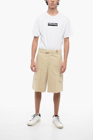 Shorts Cargo in Cotone con Passanti