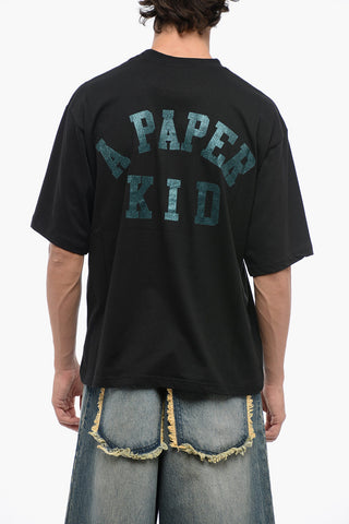 T-shirt Girocollo In cotone con Stampa Logo