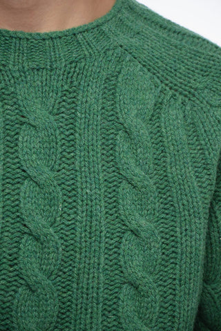Maglia Girocollo in Lana a Trecce
