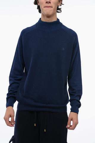 Maglia a Collo Alto in Lana Vergine
