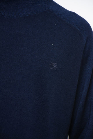 Maglia a Collo Alto in Lana Vergine