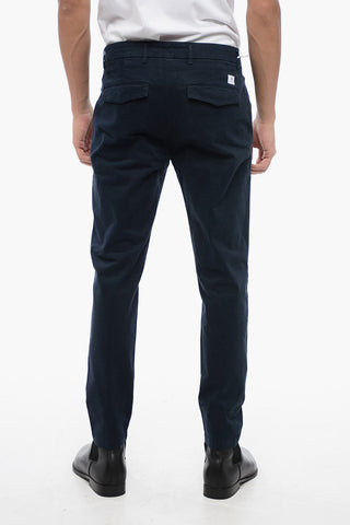 Cotton Stretch Chinos Pants with Flap Pockets