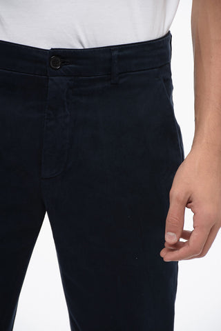 Cotton Stretch Chinos Pants with Flap Pockets