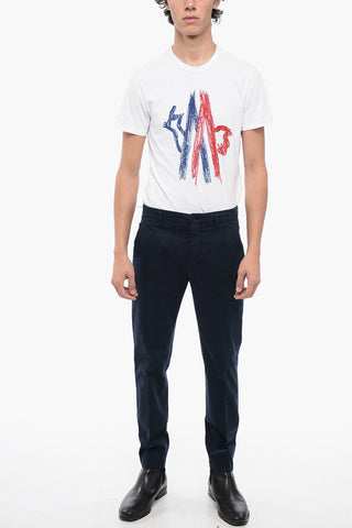 Cotton Stretch Chinos Pants with Flap Pockets