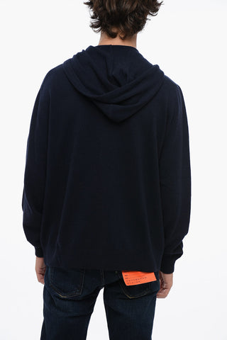 Maglia in Lana Merino con Cappuccio