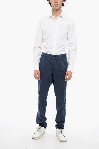 Cotton Stretch Chinos Pants with Belt Loops