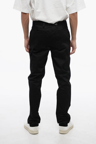 Pantaloni Cargo in Cotone con Passanti