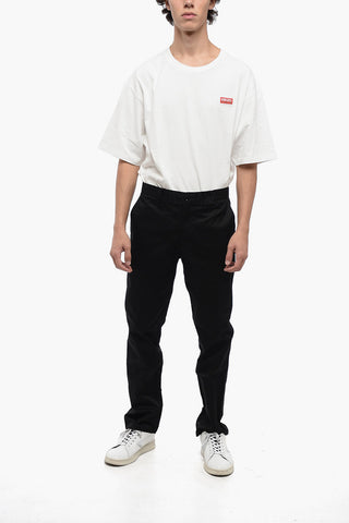 Pantaloni Cargo in Cotone con Passanti