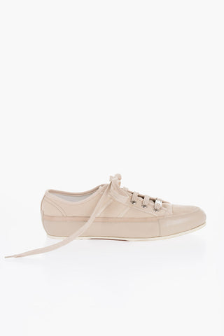 ID Canvas Low-Top Sneakers with Leather Details