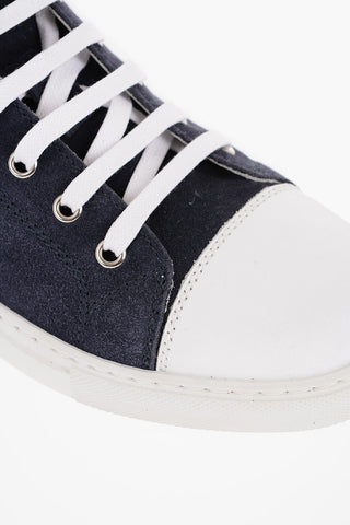 ID Suede High Top Sneakers with Contrasting Details