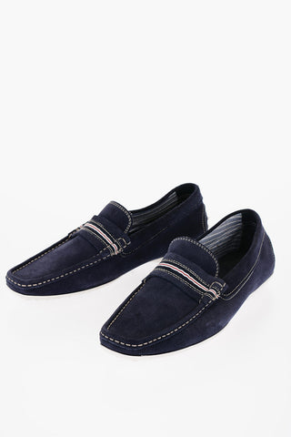 ID Suede Loafers with Rubbers