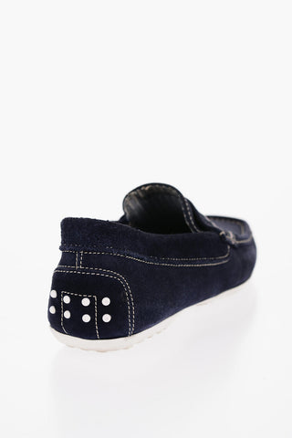 ID Suede Loafers with Rubbers