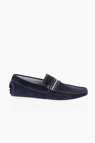 ID Suede Loafers with Rubbers