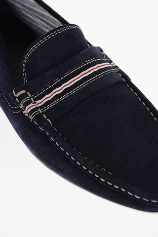 ID Suede Loafers with Rubbers