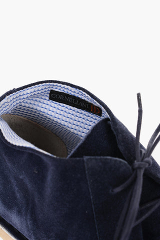 ID Polacchine in Suede con Suola a Contrasto