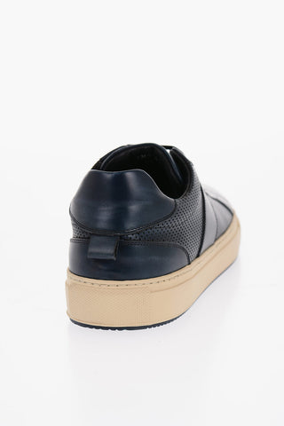 ID Sneakers Basse in Pelle a Tinta Unita